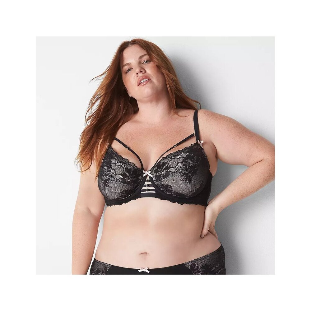 Lane Bryant Cacique  Unlined Curvy Balconette Bra 44DDD